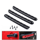 3 PCS Auto Handle Cover Door Aluminum Grab Handle Cover for Jeep Wrangler JK 2-Door 2007 -2017(Black)