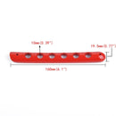 3 PCS Auto Handle Cover Door Aluminum Grab Handle Cover for Jeep Wrangler JK 2-Door 2007 -2017(Red)