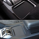 Car Center Console Water Cup Holder Cover Trim for Porsche Cayenne 2003-2010, Left Driving (Grey)