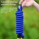 75ft 7.5m Telescopic Soft Tube Household Car High PressureWash Water Gun Spayer Nozzle Garden Irrigation Set (Blue)