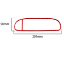 Carbon Fiber Car Air Outlet Sticker for Chevrolet Corvette C5 1998-2004, Left Drive(Red)