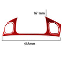 3 in 1 Carbon Fiber Car Front Passenger Seat Air Outlet Sticker Kits for Chevrolet Corvette C5 1998-2004, Left Drive(Red)