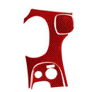 3 in 1 Carbon Fiber Car Gear Panel Sticker Kits B for Chevrolet Corvette C5 1998-2004, Left Drive (Red)
