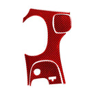 3 in 1 Carbon Fiber Car Gear Panel Sticker Kits C for Chevrolet Corvette C5 1998-2004, Left Drive (Red)