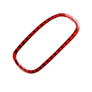 2 in 1 Car Carbon Fiber Driver Side Air Vent Sticker for Chevrolet Corvette C5 1998-2004, Left Drive(Red)