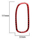 2 in 1 Car Carbon Fiber Driver Side Air Vent Sticker for Chevrolet Corvette C5 1998-2004, Left Drive(Red)