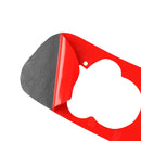 2 in 1 Car Carbon Fiber Door Control Panel Sticker Set B for Chevrolet Corvette C5 1998-2004, Left Drive(Red)