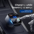 JOYROOM JR-CL02 Shadow Series Car Bluetooth MP3 Player Car Kit, Support TF Card & U Disk & Bluetooth Calling & QC3.0 Flash Charging