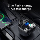 JOYROOM JR-CL02 Shadow Series Car Bluetooth MP3 Player Car Kit, Support TF Card & U Disk & Bluetooth Calling & QC3.0 Flash Charging