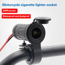 Motorcycle Cigarette Lighter Socket Car Charger Socket GPS Socket with Waterproof Cover