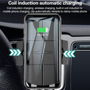 Car Automatic Wireless 10W Fast Charge Car Phone Holder with Voice Broadcast