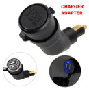 German European Standard Small Caliber Motorcycle Charger Cigarette Lighter Plug Elbow Phone Charger