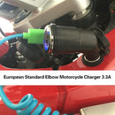 German European Standard Small Caliber Motorcycle Charger Cigarette Lighter Plug Elbow Phone Charger
