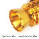Universal Aluminum Turbo Sound Exhaust Muffler Pipe Whistle Car / Motorcycle Simulator Whistler, Size: L, Outside Diameter: 30mm(Gold)