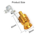 Universal Aluminum Turbo Sound Exhaust Muffler Pipe Whistle Car / Motorcycle Simulator Whistler, Size: L, Outside Diameter: 30mm(Silver)