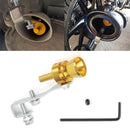 Universal Aluminum Turbo Sound Exhaust Muffler Pipe Whistle Car / Motorcycle Simulator Whistler, Size: M, Outside Diameter: 23mm(Gold)