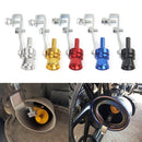 Universal Aluminum Turbo Sound Exhaust Muffler Pipe Whistle Car / Motorcycle Simulator Whistler, Size: M, Outside Diameter: 23mm(Blue)