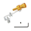 Universal Aluminum Turbo Sound Exhaust Muffler Pipe Whistle Car / Motorcycle Simulator Whistler, Size: S, Outside Diameter: 20mm(Gold)