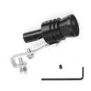 Universal Aluminum Turbo Sound Exhaust Muffler Pipe Whistle Car / Motorcycle Simulator Whistler, Size: XL, Outside Diameter: 35mm(Black)