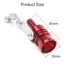 Universal Aluminum Turbo Sound Exhaust Muffler Pipe Whistle Car / Motorcycle Simulator Whistler, Size: XL, Outside Diameter: 35mm(Black)