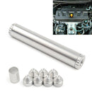 Car Fuel Filter Suit for Napa 4003 WIX 24003 1/2-28 inch Turbo Air Filter(Silver)