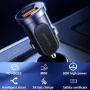 JOYROOM C-A08 30W Mini PD+QC3.0 Dual-port Smart Car Charger (White)