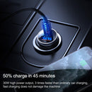 JOYROOM C-A08 30W Mini PD+QC3.0 Dual-port Smart Car Charger (White)