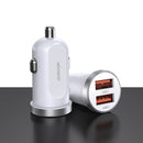 JOYROOM C-A09 30W Mini Dual QC3.0 Smart Car Charger (White)