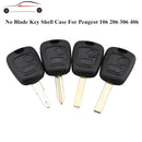 2 PCS Car 307 Mouth Remote Control Key Case Cover for PSA Peugeot Citroen