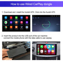 Car Navigation for Android / Apple Carplay Wireless Bluetooth Module Auto Smart Phone USB Carplay Adapter (White)