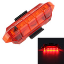 Bicycle USB Rechargeable Taillight LED Tail Lamp (Red Light)