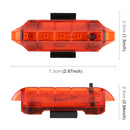 Bicycle USB Rechargeable Taillight LED Tail Lamp (Red Light)