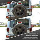 2 PCS Car Angel Eye Reversing Lights / Turn Light / Tail Light for US Version Jeep Wrangler JK 2007-2017
