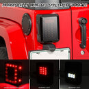 2 PCS Car Angel Eye Reversing Lights / Turn Light / Tail Light for US Version Jeep Wrangler JK 2007-2017
