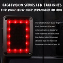 2 PCS Car Angel Eye Reversing Lights / Turn Light / Tail Light for US Version Jeep Wrangler JK 2007-2017