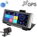 7 inch Car Foldable DVR Rearview Mirror Dual Camera Driving Video Recorder Support WiFi GPS, 4G Version