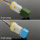 10 PCS 5 PIN Relay Holder Base with Wire