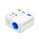 150W DC 12V-24V to AC 220V Car Multi-functional Sine Wave Power Inverter 2 USB Ports Charger Adapter (White)