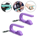 2 PCS Car Seat Key Safety Seat Unlocking Portable Unlock Child Safety Belt Accessories(Light Purple)