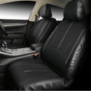 9 in 1 Universal PU Leather Four Seasons Anti-Slippery Cushion Mat Set for 5 Seat Car (Black)
