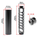 10 inch Car Fuel Filter Gasoline Filter for Napa 4003 WIX 24003 1/2-28 inch Air Filter (Black)