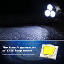 2 PCS 4 inch 25W 6000K 3000LM DC12-30V Motorcycles / Car / Ship LED Spotlight A Column Lights, 3LEDs