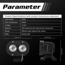 2 PCS 3 inch 20W 6000K DC12-30V Motorcycles / Car / Ship LED Spotlight A Column Lights, 2LEDs