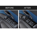 Car Carbon Fiber Window Lift Switch Panel Decorative Sticker for Chevrolet Cruze 2009-2015, Right Drive