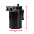 Universal Racing Aluminum Alloy Oil Catch Can Oil Tank Breather Tank, Capacity: 300ML (Silver)
