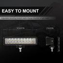 6 inch DC10-30V 10W Double Colors 2-row LED Working Lamp Vehicle Spotlight