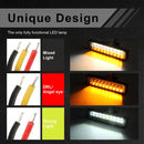 6 inch DC10-30V 10W Double Colors 2-row LED Working Lamp Vehicle Spotlight