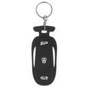 Car Silicone All-inclusive Key Cover Key Case for Tesla Model 3 / S / Y (Black)