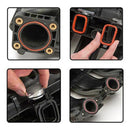 4x33mm Car Swirl Flap Air Intake Aluminum Gasket Remove Repair Kit(Blue)