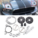XH-6041 Car Universal Modified Aluminum Alloy Engine Hood Lock Cover(Black)